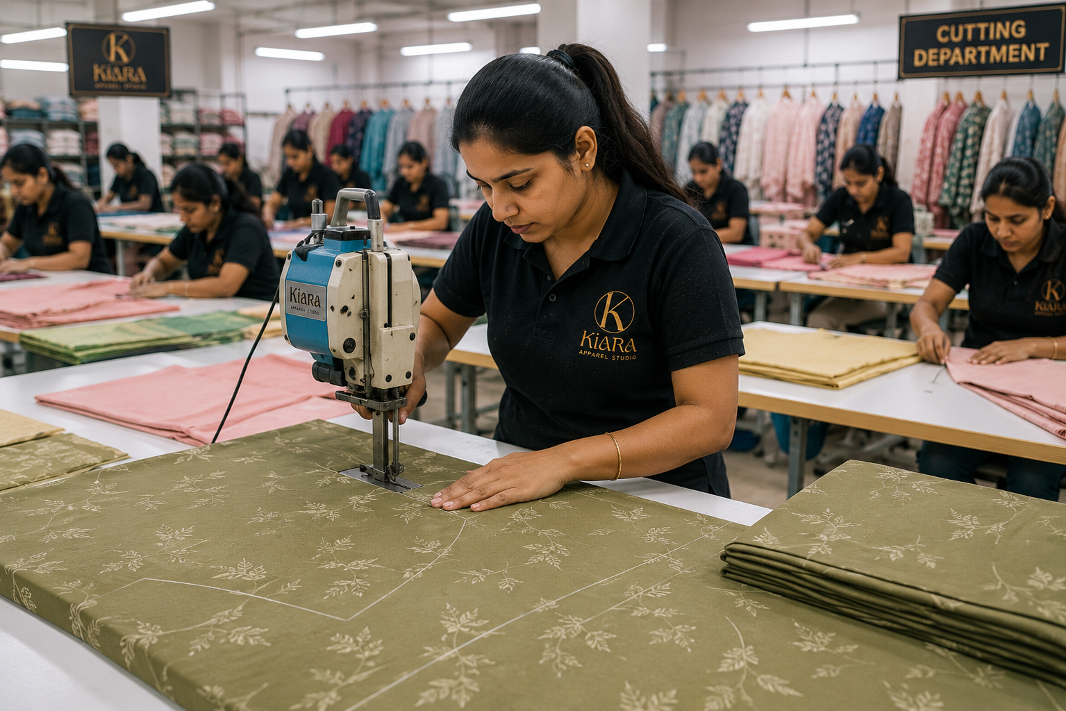 Garment cutting department